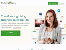 Tablet Screenshot of marketingscents.com